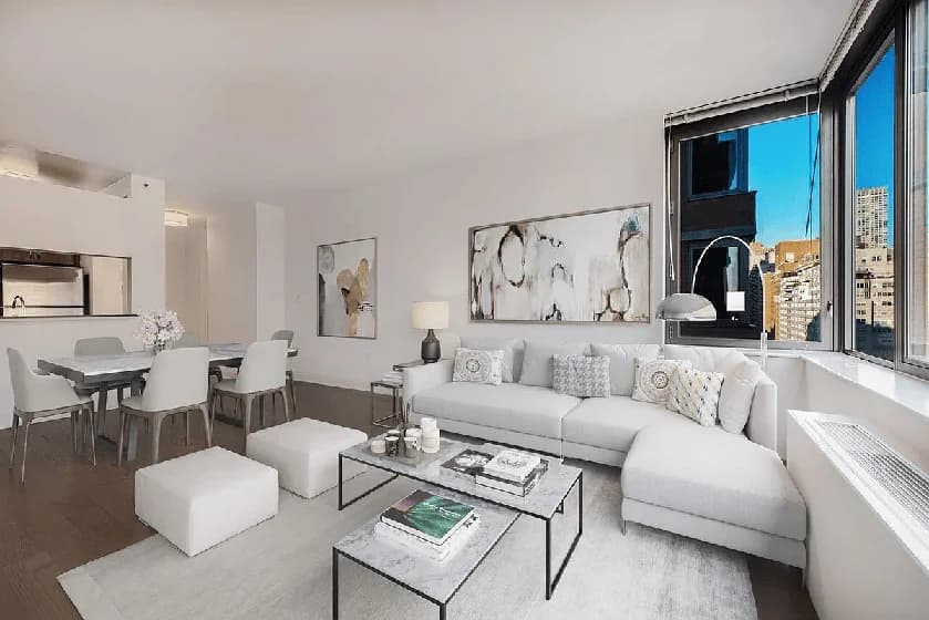 222 East 34 Street #1228, Manhattan, NY 10016 apartment_living_room 1