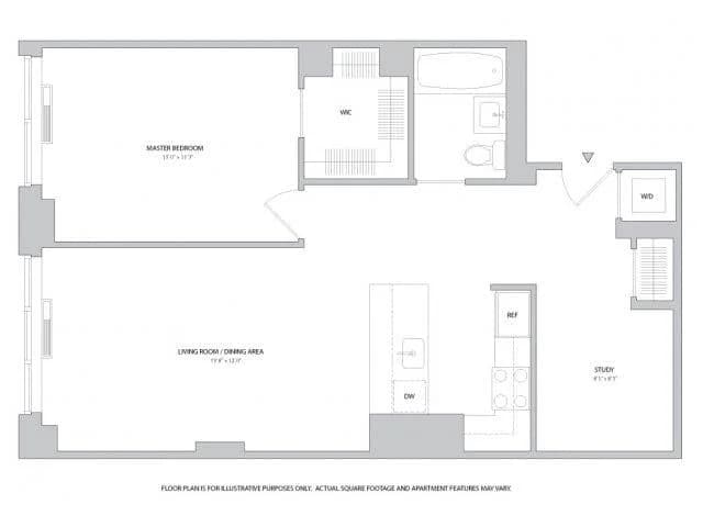 400 West 63 Street #0318, Manhattan, NY 10069 apartment_floor_plan 1
