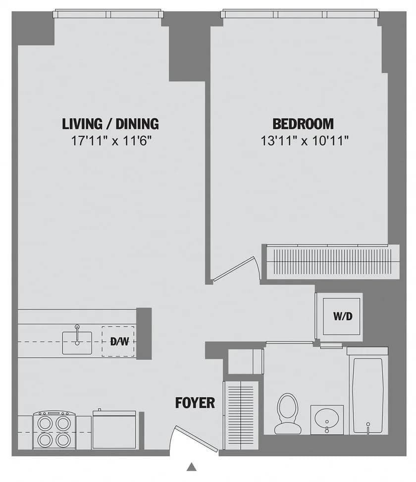885 6 Ave #CN-21F, Manhattan, NY 10001 apartment_floor_plan 1