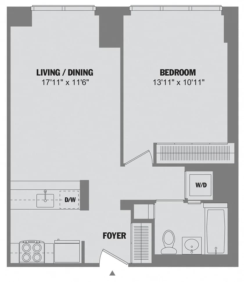 885 6 Ave #CN-22F, Manhattan, NY 10001 apartment_floor_plan 1
