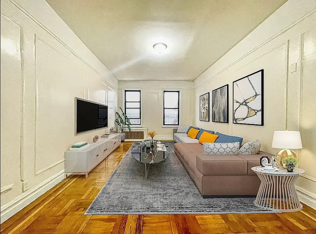 431 West 37 Street #6A, Manhattan, NY 10018 apartment_living_room 1