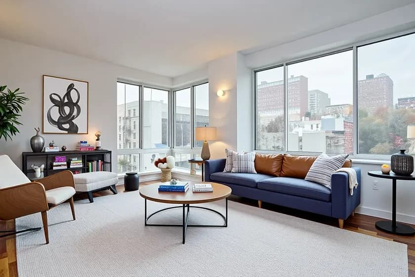 454 Manhattan Avenue #4G, Manhattan, NY 10026 apartment_living_room 1