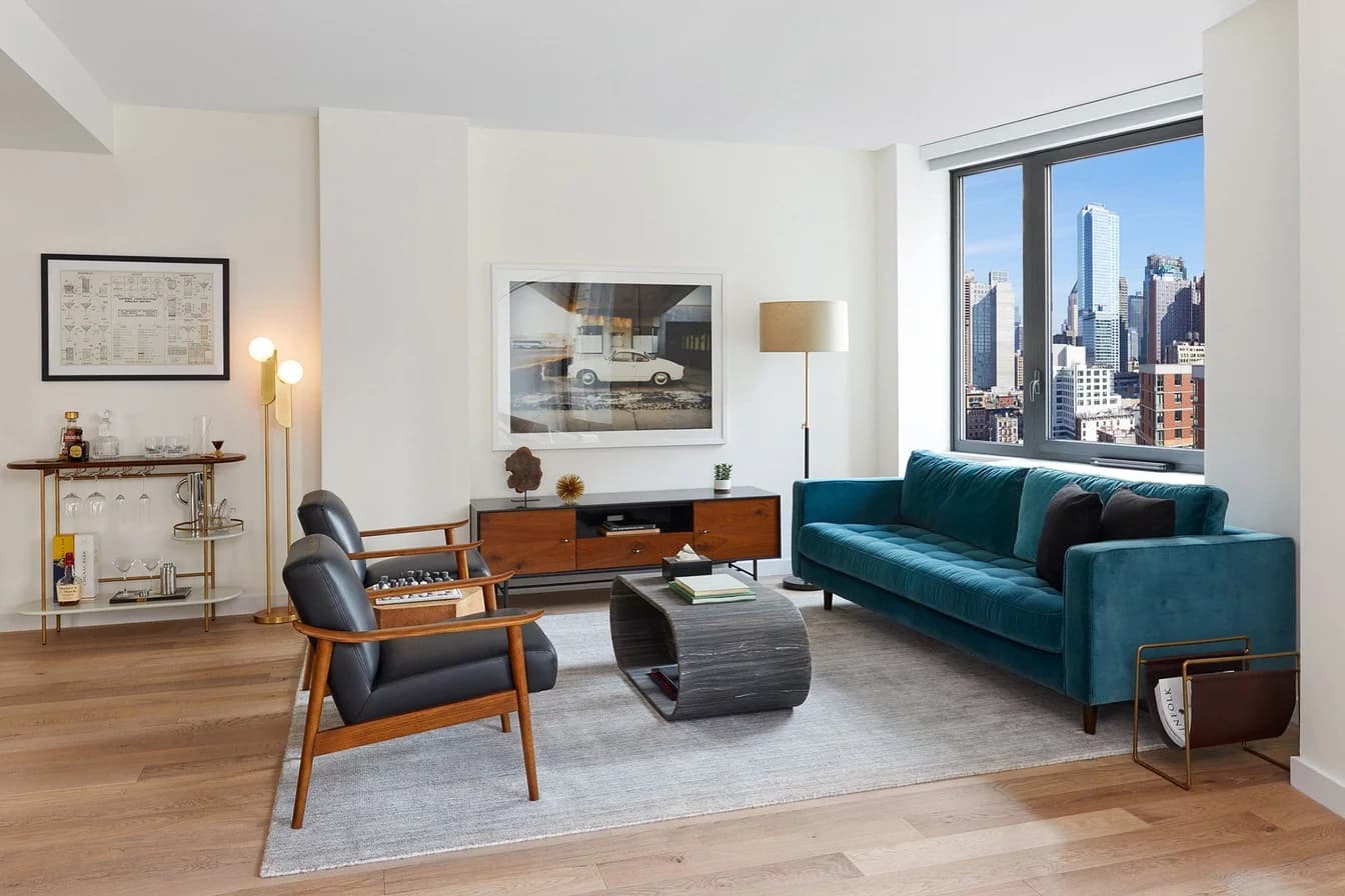 411 West 35 Street #4-A, Manhattan, NY 10018 apartment_living_room 1