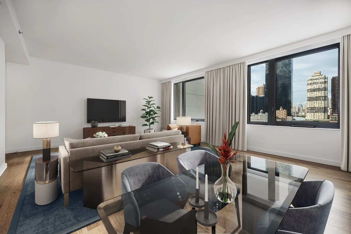 411 West 35 Street #6-M, Manhattan, NY 10018 apartment_living_room 1
