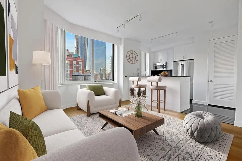 515 West 36 Street #25G, Manhattan, NY 10018 apartment_living_room 1
