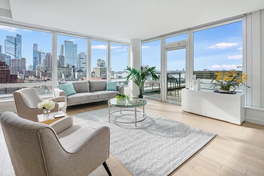 525 West 52 Street #12FS, Manhattan, NY 10019 apartment_living_room 1