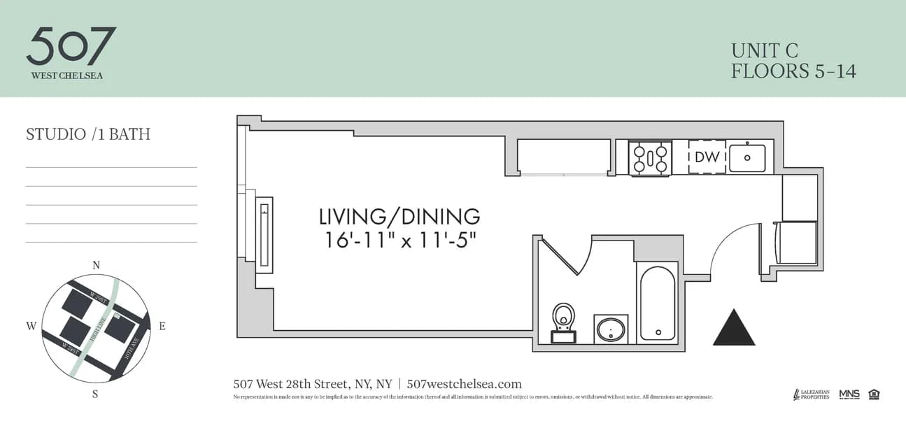 507 West 28 Street #14C, Manhattan, NY 10001