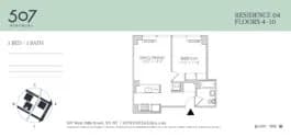 507 West 28 Street #404, Manhattan, NY 10001 apartment_floor_plan 1