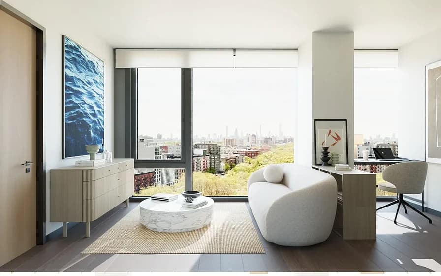410 West 126 Street #1706, Manhattan, NY 10027 apartment_living_room 1