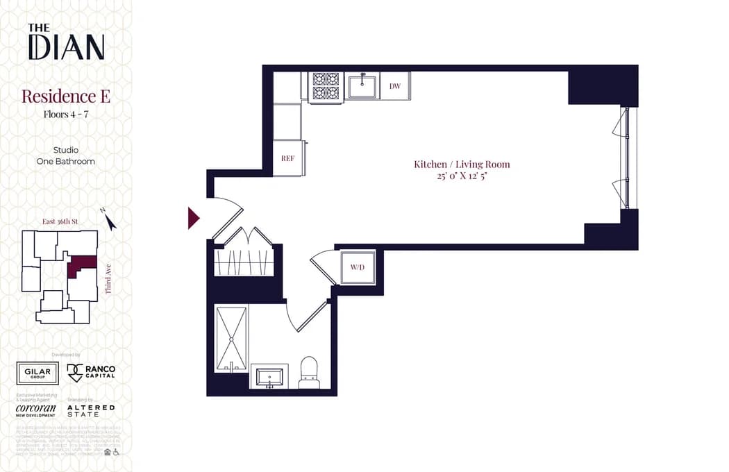 162 East 36 Street #5E, Manhattan, NY 10016 apartment_floor_plan 1