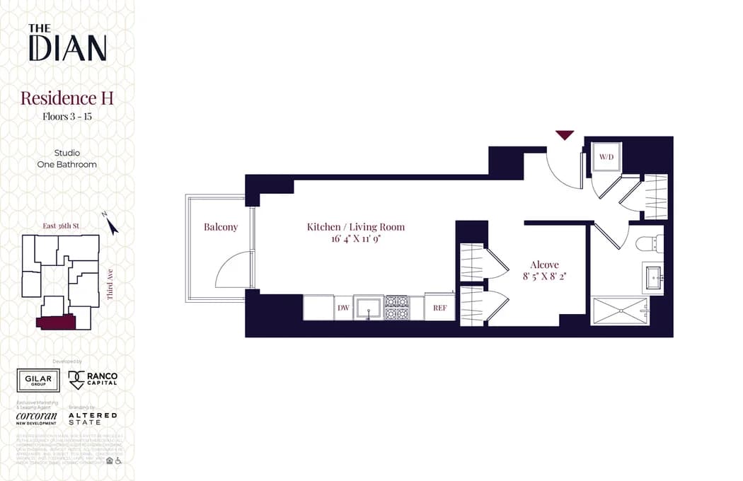 162 East 36 Street #5H, Manhattan, NY 10016 apartment_floor_plan 1