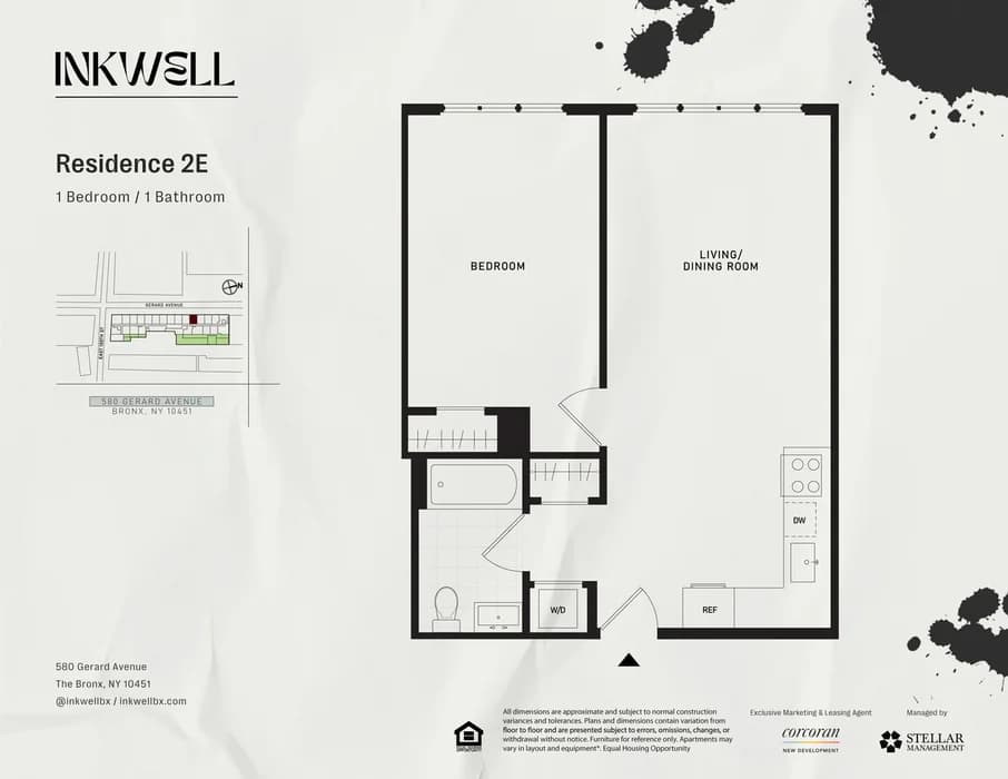 586 Gerard Avenue #2E, Bronx, NY 10451 apartment_floor_plan 1