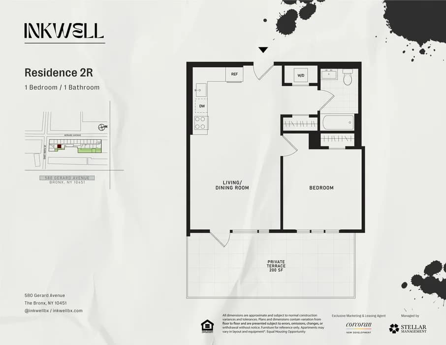 586 Gerard Avenue #2R, Bronx, NY 10451 apartment_floor_plan 1