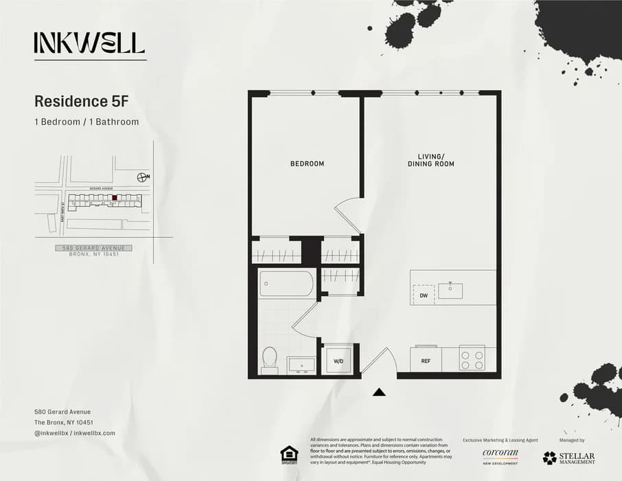 586 Gerard Avenue #4F, Bronx, NY 10451 apartment_floor_plan 1