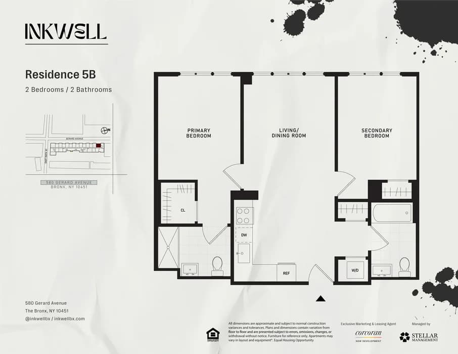 586 Gerard Avenue #5B, Bronx, NY 10451 apartment_floor_plan 1
