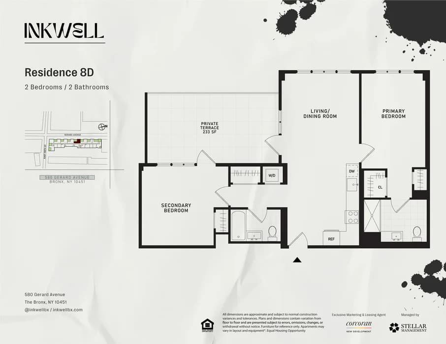586 Gerard Avenue #8D, Bronx, NY 10451 apartment_floor_plan 1