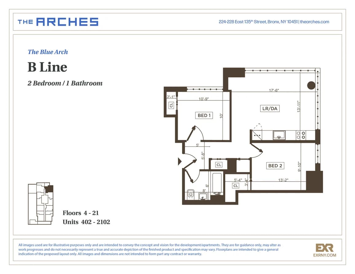 224 East 135 Street #1702-S, Bronx, NY 10451