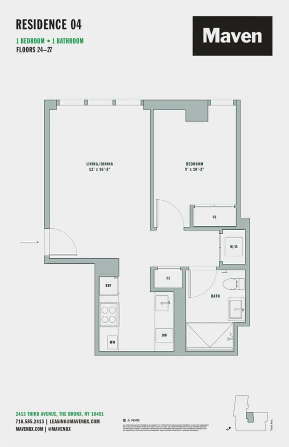2413 3 Avenue #2704, The Bronx, NY 10451