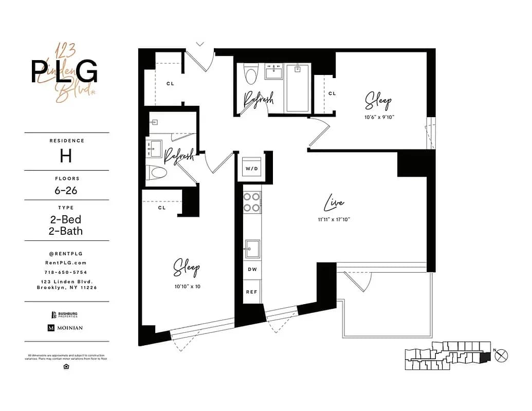 123 Linden Blvd #6H, Brooklyn, NY 11226 100