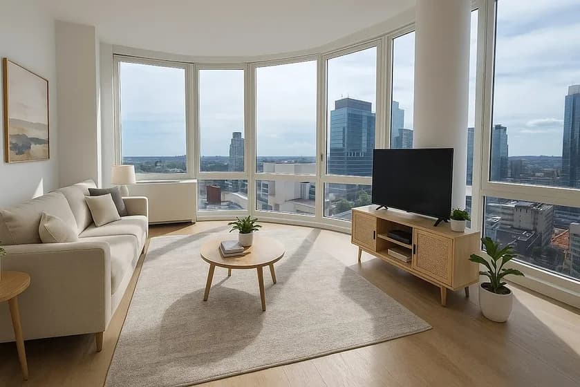 86 Fleet Place #24E, Brooklyn, NY 11201 apartment_living_room 1