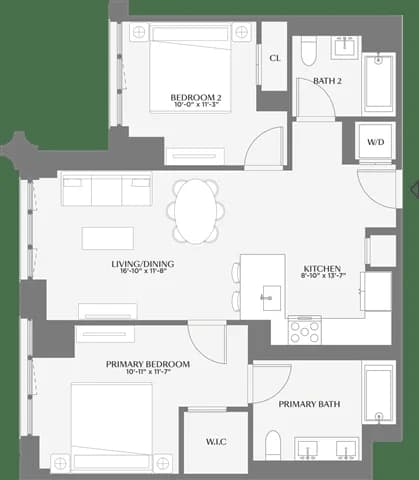 Front & York 160 Front Street #634, Brooklyn, NY 11201 apartment_floor_plan 1