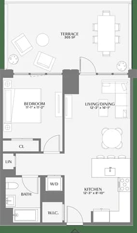 Front & York 180 Front Street #648, Brooklyn, NY 11201 apartment_floor_plan 1