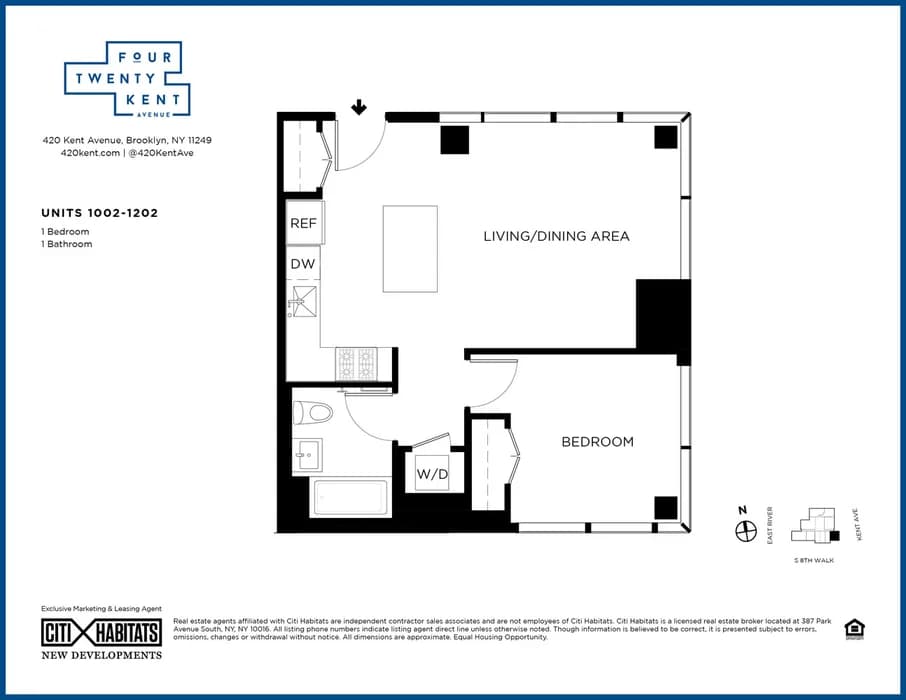 420 Kent Complex 420 Kent Avenue #12021, Brooklyn, NY 11249 apartment_floor_plan 1