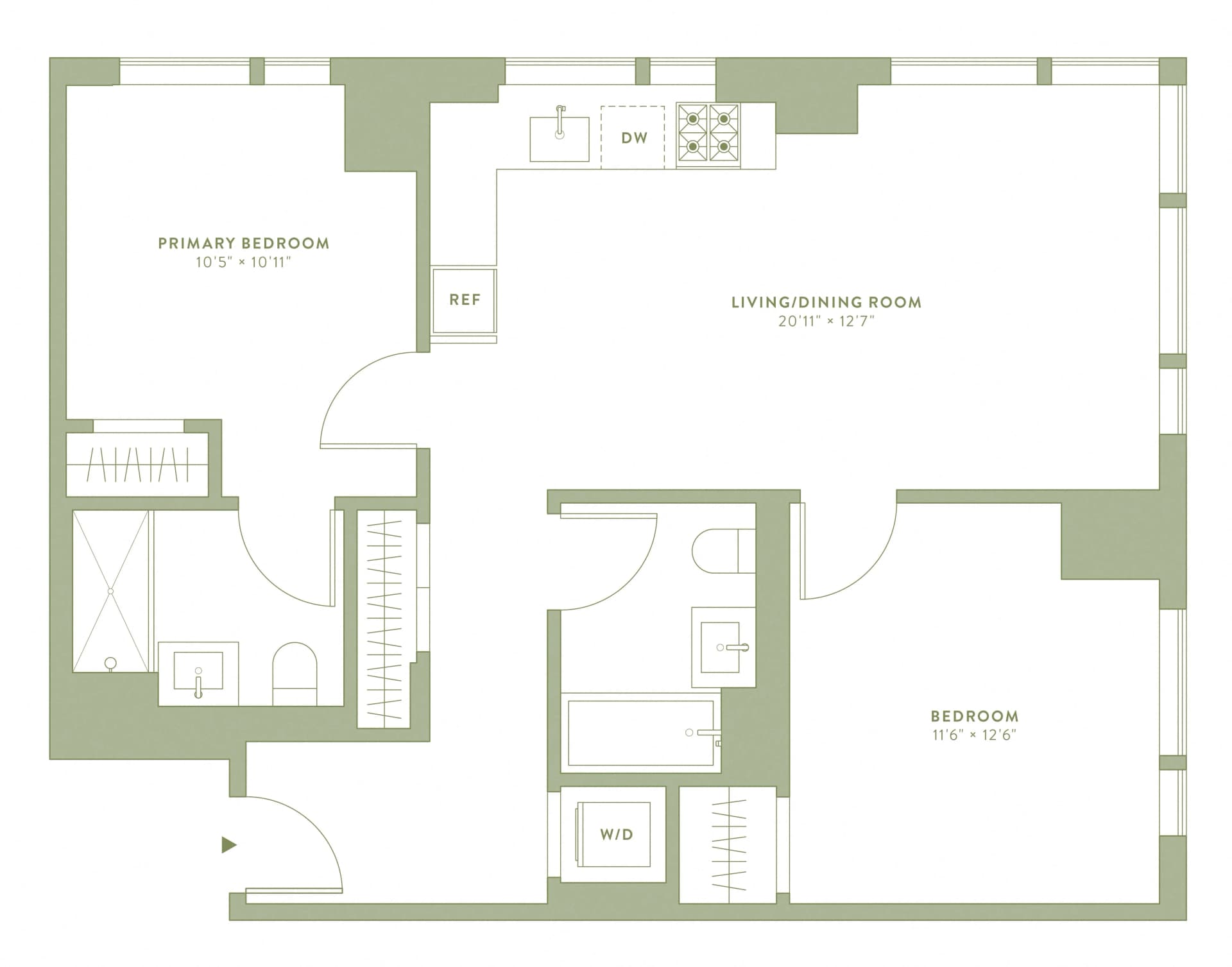 Willoughby 196 Willoughby Street #33M, Brooklyn, NY 11201 apartment_floor_plan 1