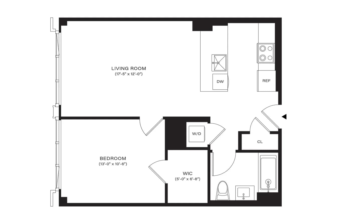 499 President Street #431, Brooklyn, NY 11215 apartment_floor_plan 1
