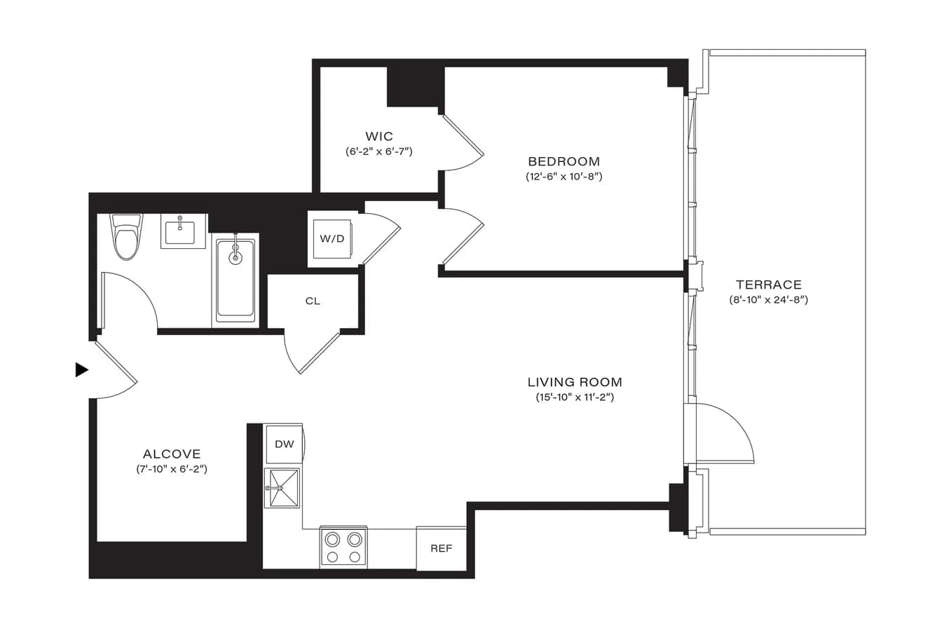 499 President Street #914, Brooklyn, NY 11215 apartment_floor_plan 1