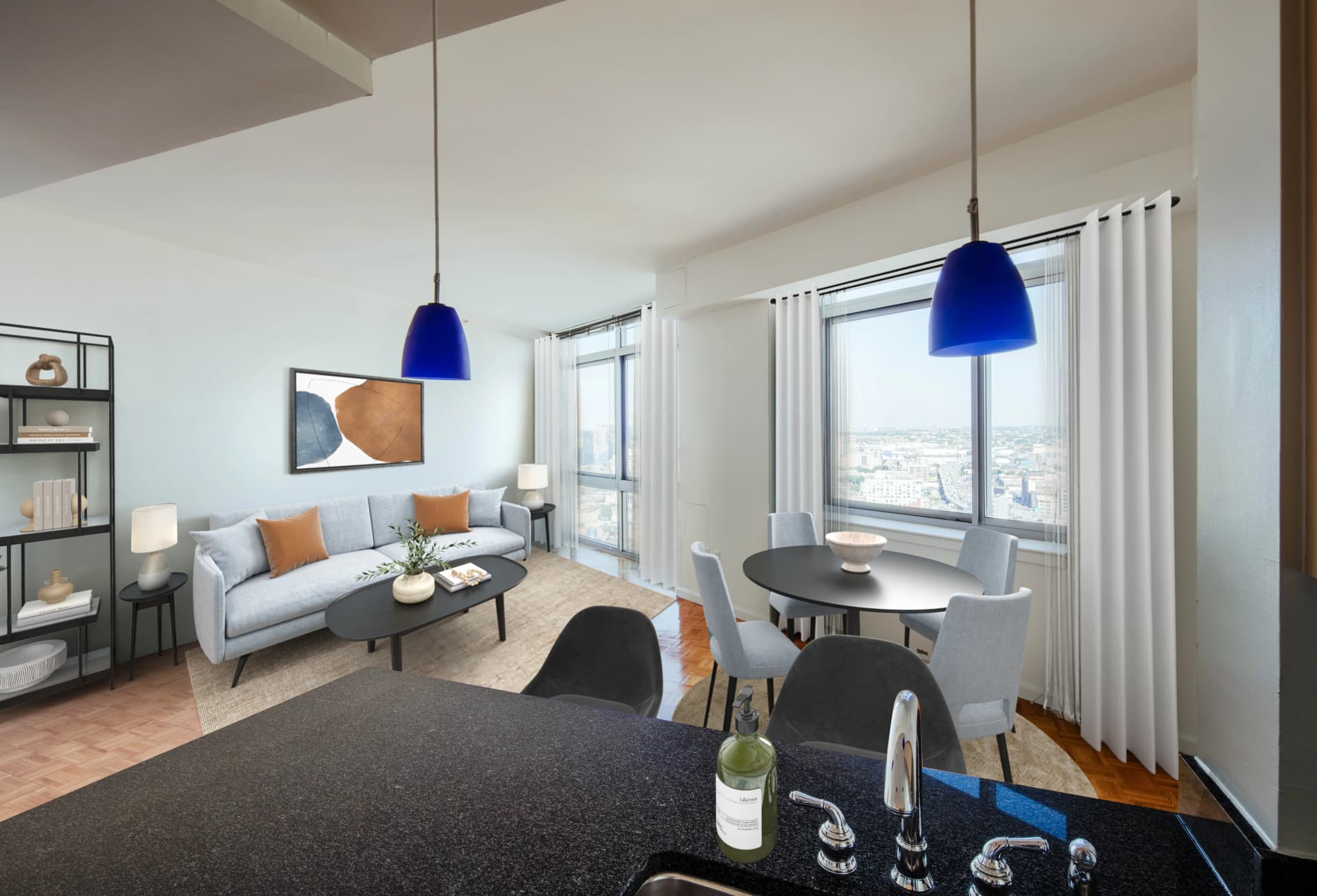 Riverview North 4-75 48 Avenue #1702, Queens, NY 11109 apartment_living_room 1