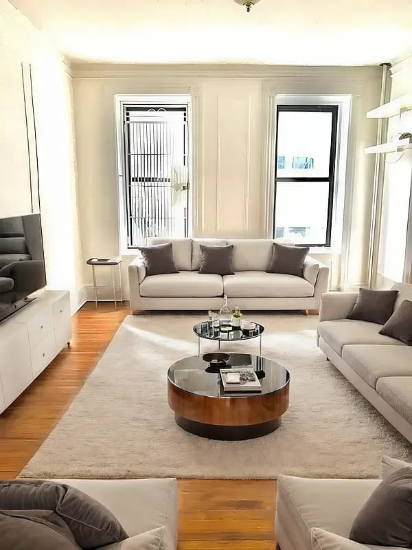 409 West 50 Street #4-B, Manhattan, NY 10019 apartment_living_room 1