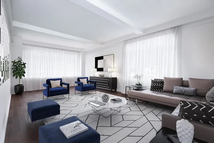 240 Central Park South #05P, Manhattan, NY 10019 apartment_living_room 1