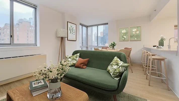 400 West 37 Street #7E, Manhattan, NY 10018 apartment_living_room 1