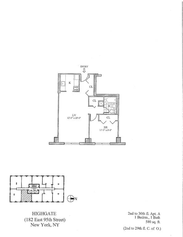 182 East 95 Street #18A, Manhattan, NY 10128 1