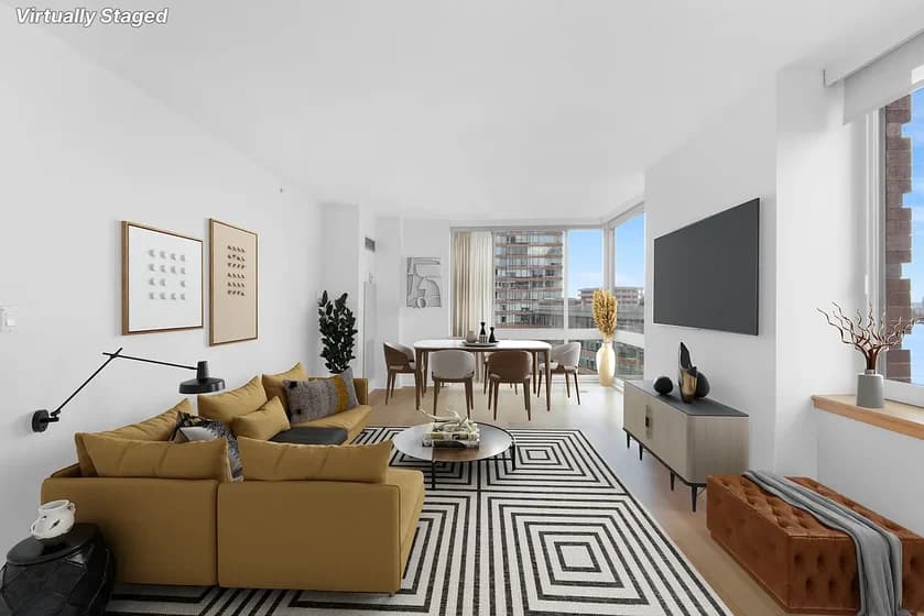 211 North End Avenue #PHE, Manhattan, NY 10282 apartment_living_room 1