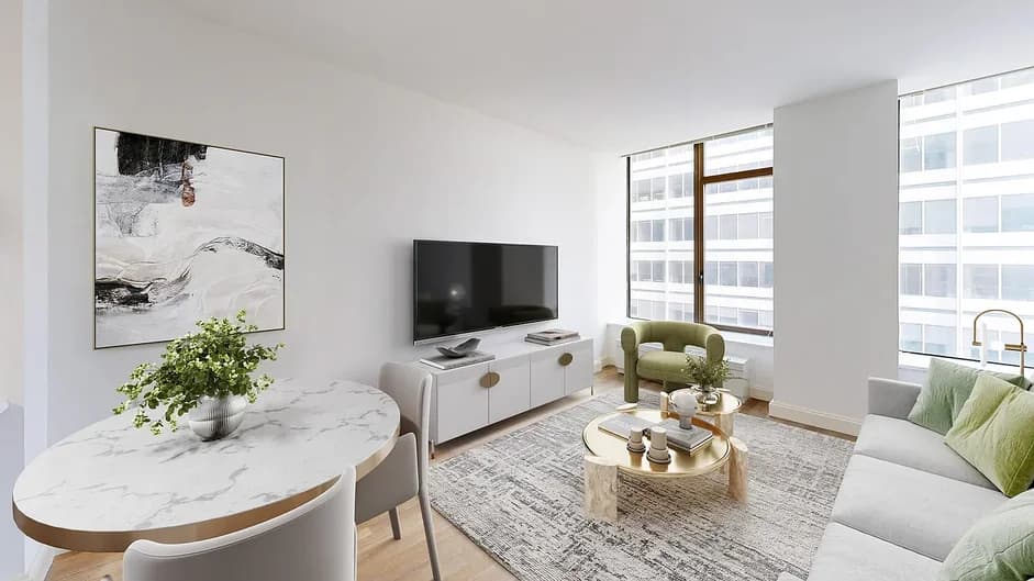 610 West 42 Street #S19C, Manhattan, NY 10036 apartment_living_room 1
