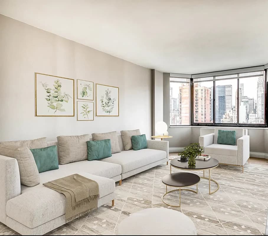 160 E 38 St #18F, Manhattan, NY 10016 apartment_living_room 1