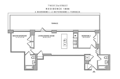 7 West 21 Street #1806, Manhattan, NY 10010