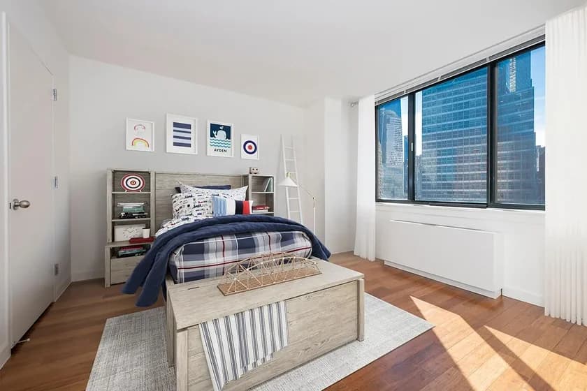450 North End Avenue #10A, Manhattan, NY 10282 apartment_bedroom_room 1