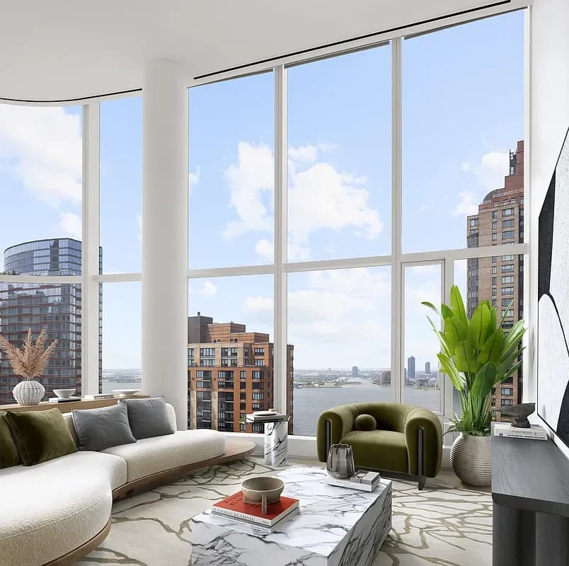 50 West Street #22C, Manhattan, NY 10006 apartment_living_room 1