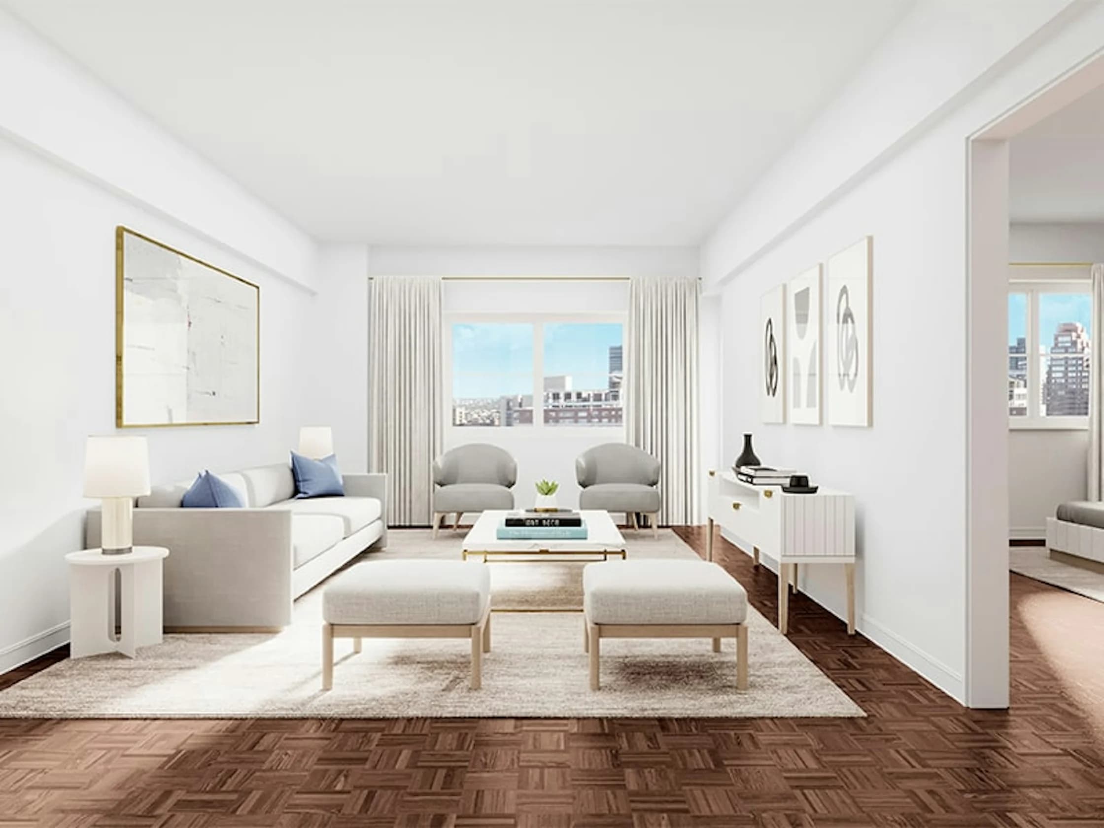 40 Park Avenue #9H, Manhattan, NY 10016 apartment_living_room 1