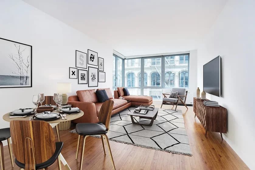 88 Leonard Street #1504, Manhattan, NY 10013 apartment_living_room 1