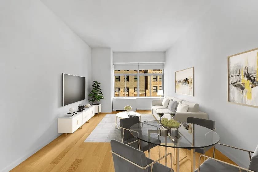 90W 90 Washington Street #20L, Manhattan, NY 10006 apartment_living_room 1