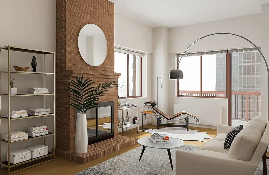 260 W 52 St #04D, Manhattan, NY 10019 apartment_living_room 1