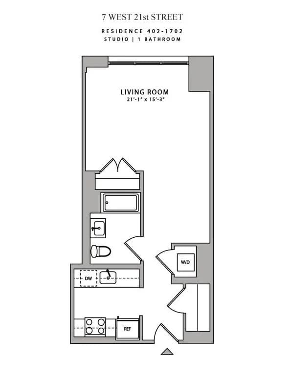 7 West 21 Street #1602, Manhattan, NY 10010 1