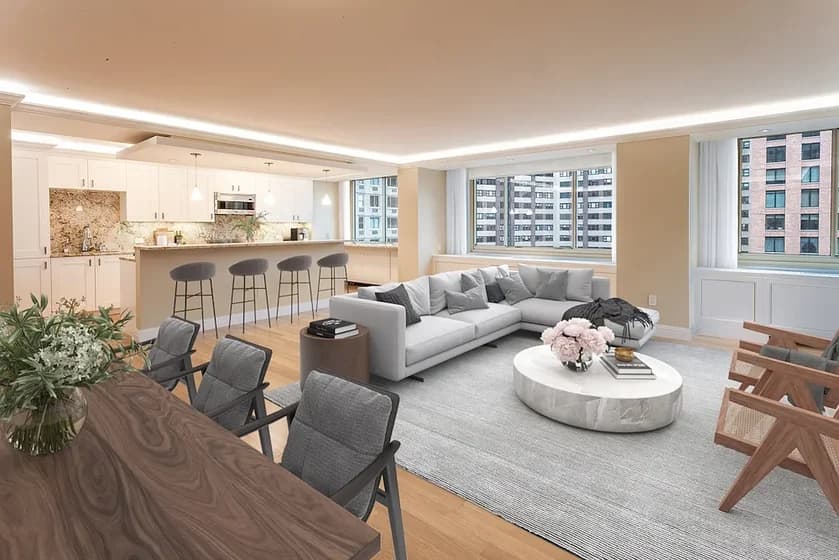 30 West 63 Street #30CD, Manhattan, NY 10023 apartment_living_room 1