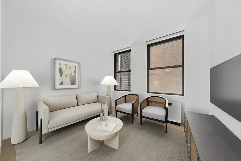 Ocean 1 West Street #2043, Manhattan, NY 10006 apartment_living_room 1