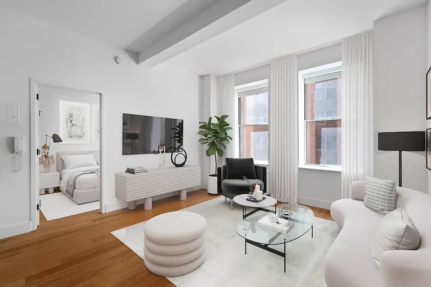 63 Wall Street Apartments 63 Wall Street #1404, Manhattan, NY 10005 apartment_living_room 1