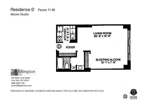 260 W 52 St #16D, Manhattan, NY 10019